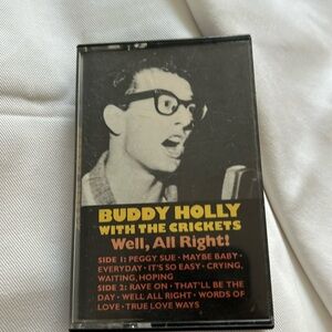 Tape BUDDY HOLLY with the Crickets. Well, All Right  1984 Vintage Cassette****